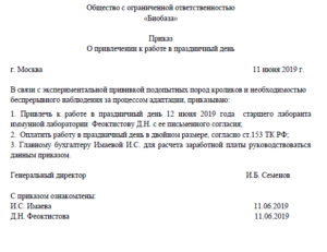 Новая форма приказа на начисление премии с 2019 года