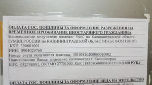 Как платить госпошлину рвп в сбербанке