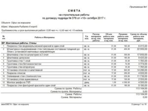 Форма договора подряда на разработку сметной документации