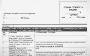 Индивидуальные условия потребительского кредита сбербанк где номер договора