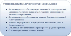 Оплачивается ли больничный лист после увольнения по сокращению