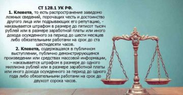 Уголовная ответственность за клевету ст 128 1 ук рф наступает