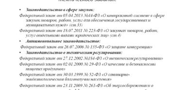 Кто должен подписывать техническое задание по 44 фз