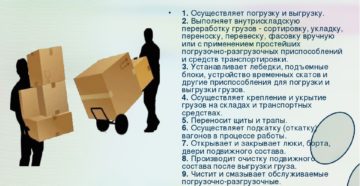 Обязанности грузчика на производственном участке Обязанности грузчика на производственном участке